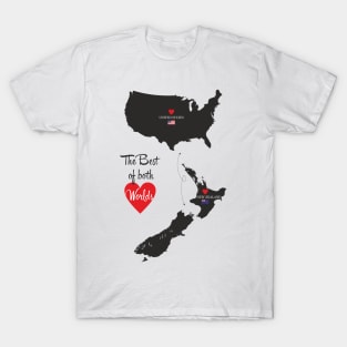 The Best of both Worlds - United States - New Zealand T-Shirt